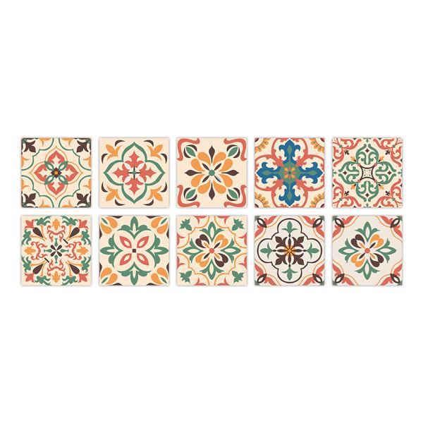 PVC Self-adhesive Sticker Waterproof DIY Tile Sticker Furniture Bathroom Kitchen Wall Stickers Removable Tile Stickers