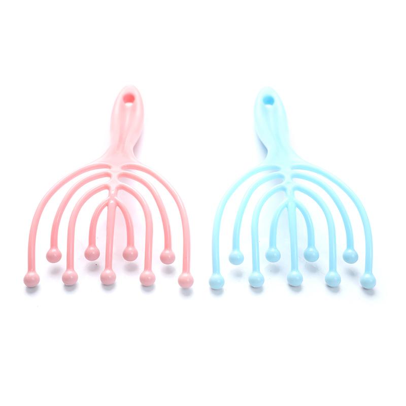 Массажер для головы с девятью когтями, релаксация кожи головы, глубокий массаж, массажная расческа с девятью бусинами