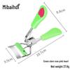 Heart-Shaped Wide-Angle Eyelash Curler with Comb - Makeup Tool for Curling False Lashes