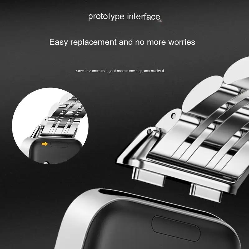 Металлический ремешок для Huawei Band 10 9 8 Умные часы Нержавеющая сталь Сменный браслет Наручный ремешок Для Huawei Band 8/9/10 Аксессуары