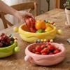 Plastic Fruit Serving Plate Large Capacity Snack Storage Tray  Home Living Room
