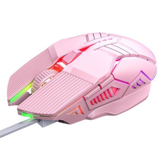 USB Wired Mouse Cool Seven-Color Backlight Gaming Mouse 3200DPI Adjustable 6 Keys Ergonomics Plug And Play Laptop Mice Computer Peripheral Accessories