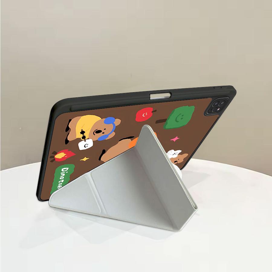 Милый Чехол-Держатель Медвежонок для Планшета iPad Air 4 5 M3 M2 1 2 M4 11 дюймов Mini 6 7 Pro 11-го 10-го 9-го 8-го 7-го 12.9 дюйма Pro
