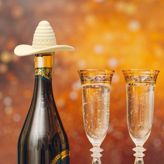 Силиконовая ковбойская шляпа для красного вина, винная пробка, пищевая пробка для бутылок вина, спиртных напитков, пива, шампанского, веселья, вечеринки, аксессуар, подарок