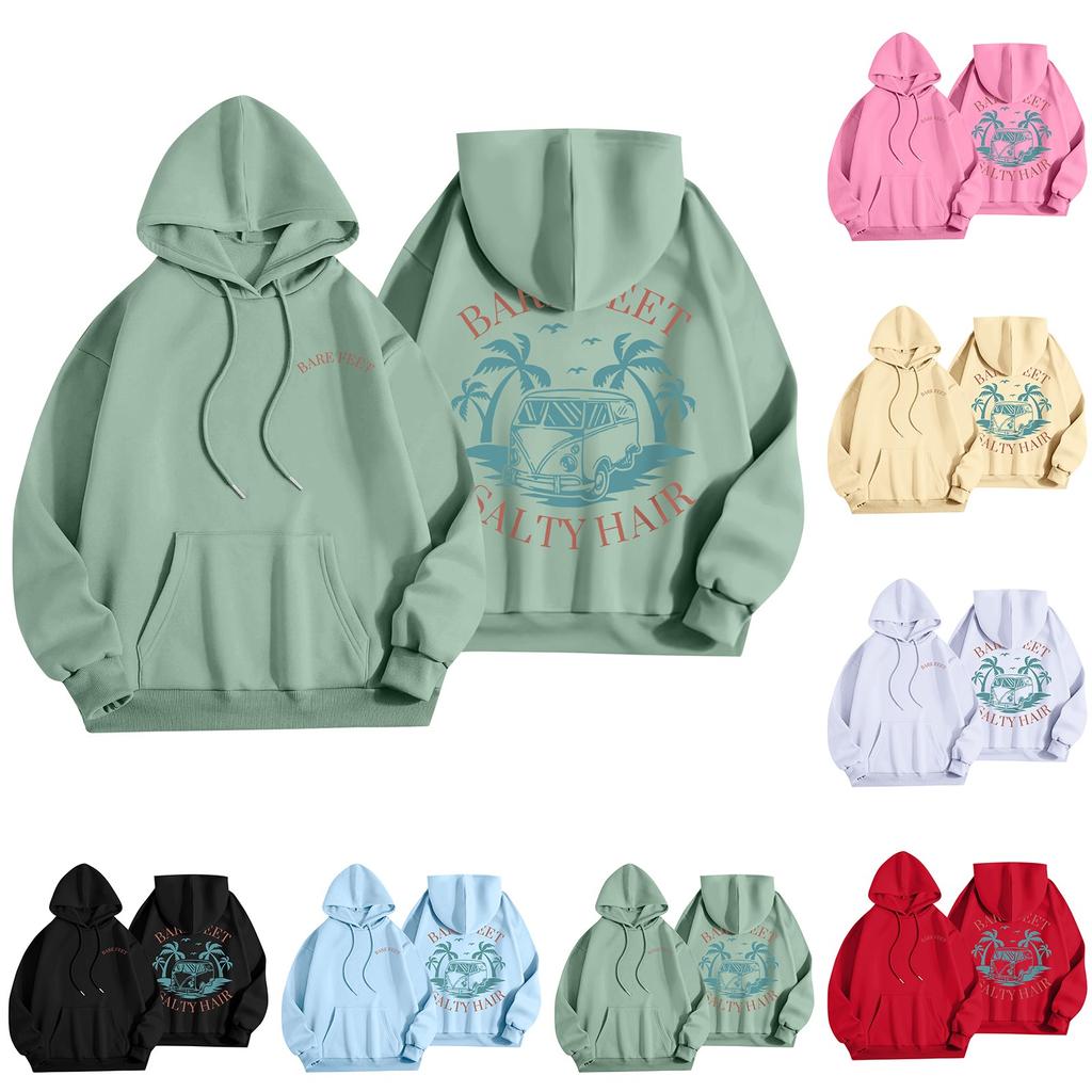 Женская мода, женский легкий пуловер с длинными рукавами и карманами, толстовка с капюшоном в стиле консервативного стиля