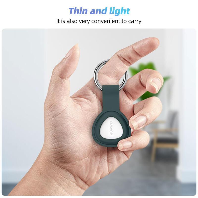 HdoorLink Waterproof Huawei Tag Tracking Device Protective Cover Anti Loss Dog Tracker Locator Silicone Portable Keychain for Huawei Tag Case
