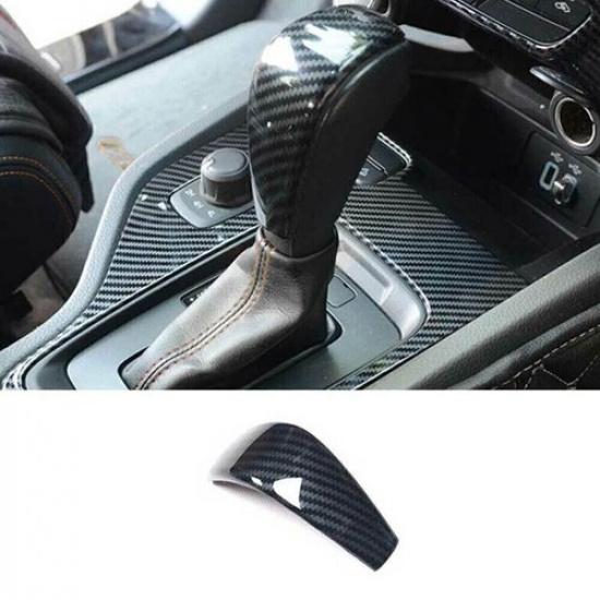 For Ford Ranger 2015-18 Carbon Fiber Look Central Console Gear Shift Knob Trim