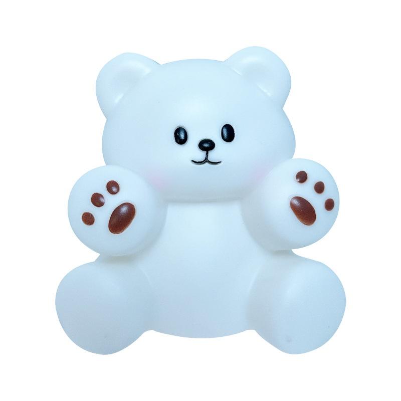 Cartoon Footprint Teddy Night Light Decorative Bedside Lamp Atmosphere Light Girl's Bedroom Decoration Gift