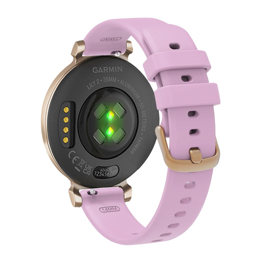 Correa Magnética Silicona 14mm Para Garmin Lily 2/lily 2 Active Reemplazo De Dos Tonos Wristabnd Para Garmin Lily 2 Active 14mm