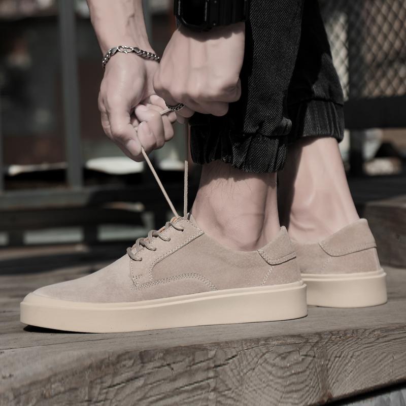 Модная мужская обувь Роскошный бренд Мужские Новые кроссовки На шнуровке Кожаная мужская обувь Низкий верх Мужская уличная повседневная обувь Дышащая обувь для скейтбординга