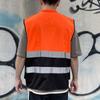 with Pocket Reflective Vest High Visibility Construction Clothes Outdoor Safety Clothing  Cycling