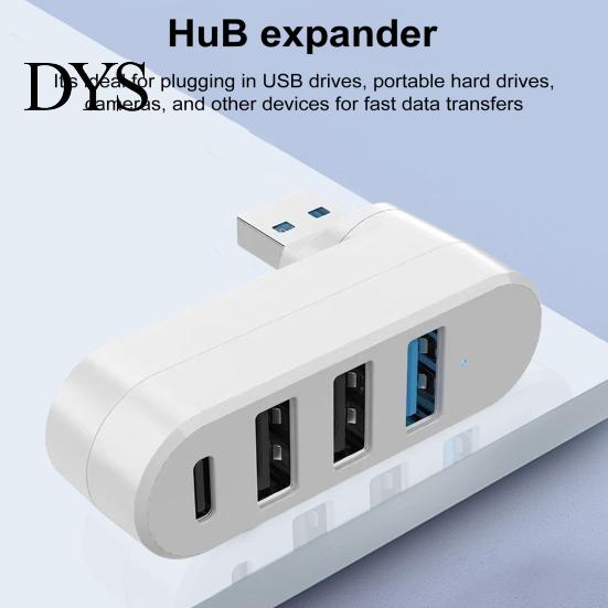 USB-концентратор 4 порта USB 3.0 Скорость передачи 5 Гбит/с Универсальный Портативный Plug-and-Play Поворотный на 180 градусов Удлинитель Разветвитель
