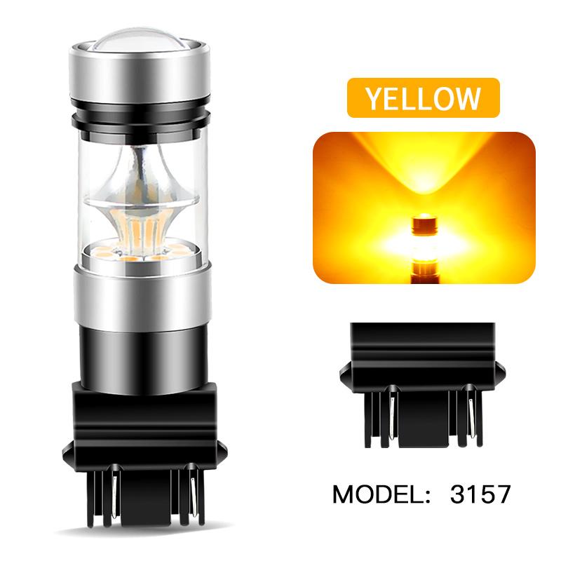 2 шт. Светодиодная лампа 1156 BA15S P21W 1157 BAY15D P21/5W BAZ15D P21/4W 3157 P27/7W T25 7443 W21/5W T20 Стоп-сигнал, фонарь заднего хода, указатель поворота