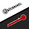 Автомобильная наклейка 2025 Новая 2/4 шт. Автомобильная наклейка Металлический логотип Внутренний динамик Аудиозначок Новый Для Skoda Octavia Fabia Rapid Yeti Kodiaq Su