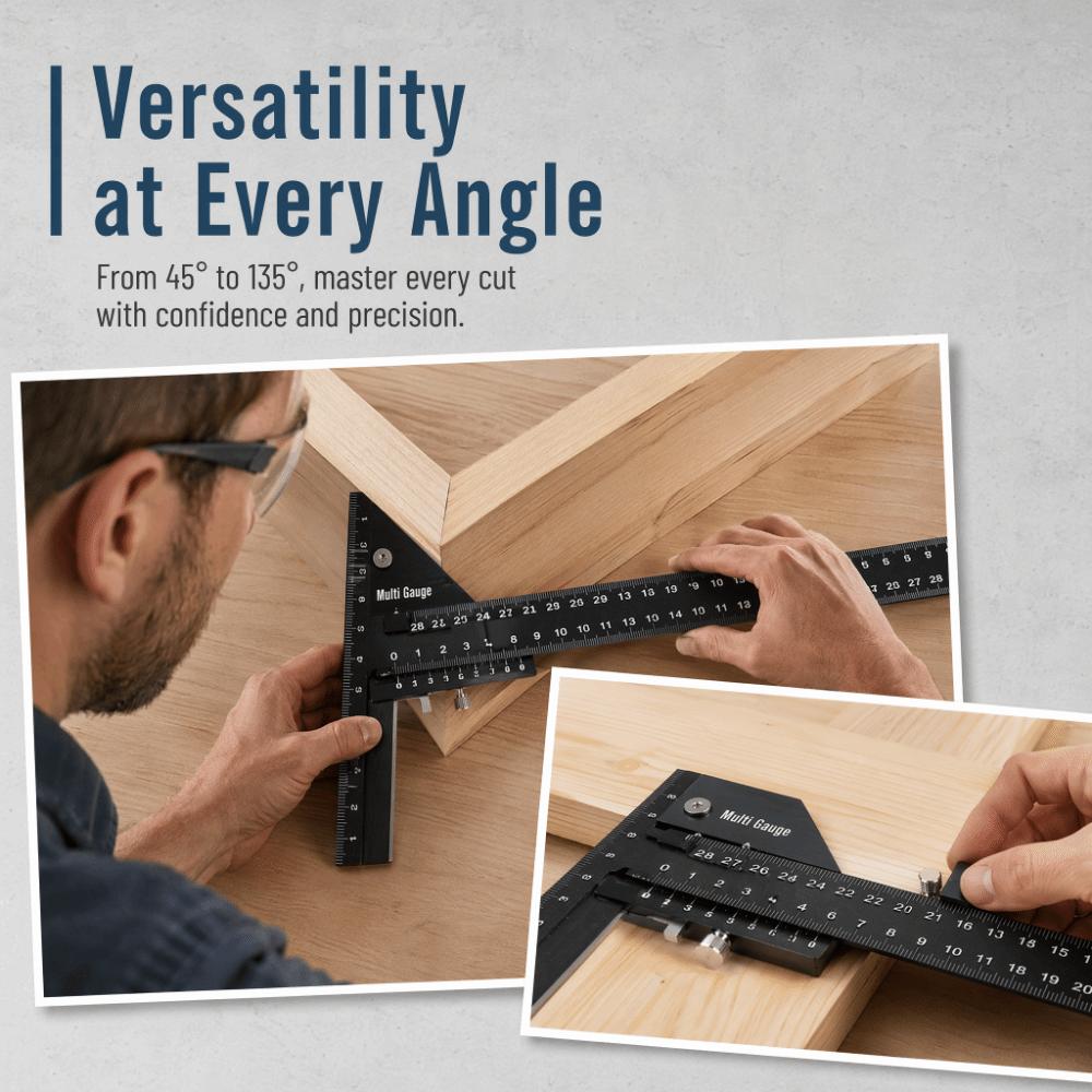 Aluminum Alloy Construction Sliding Depth Gauge Woodworking Scribe Ruler For Woodworking