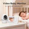 Беспроводной HD-видеоняня 3,2 дюйма с функцией панорамирования и наклона