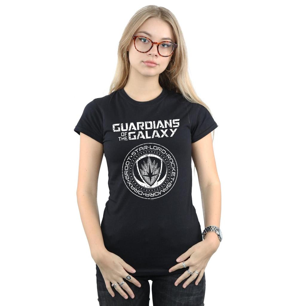 Marvel Womens/Ladies Guardians Of The Galaxy Vol. 2 Distressed Seal Cotton T-Shirt
