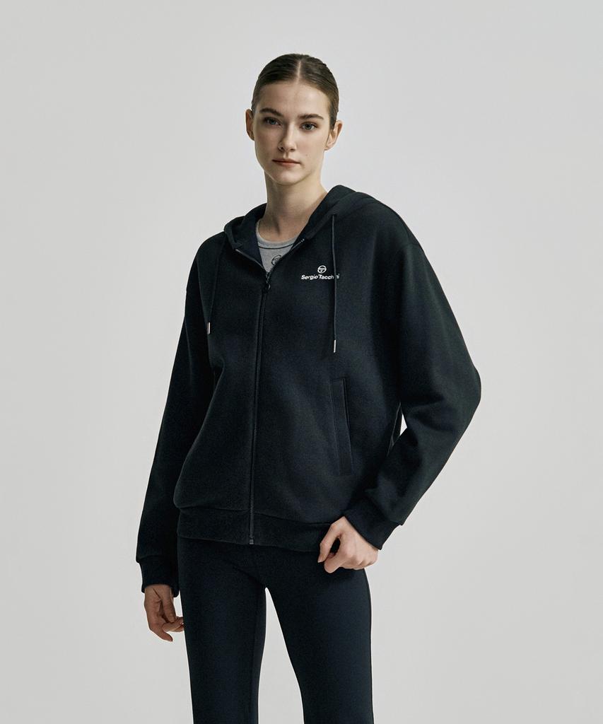 Толстовка Sergio Tacchini U Daily с молнией и флисовой подкладкой (черный)