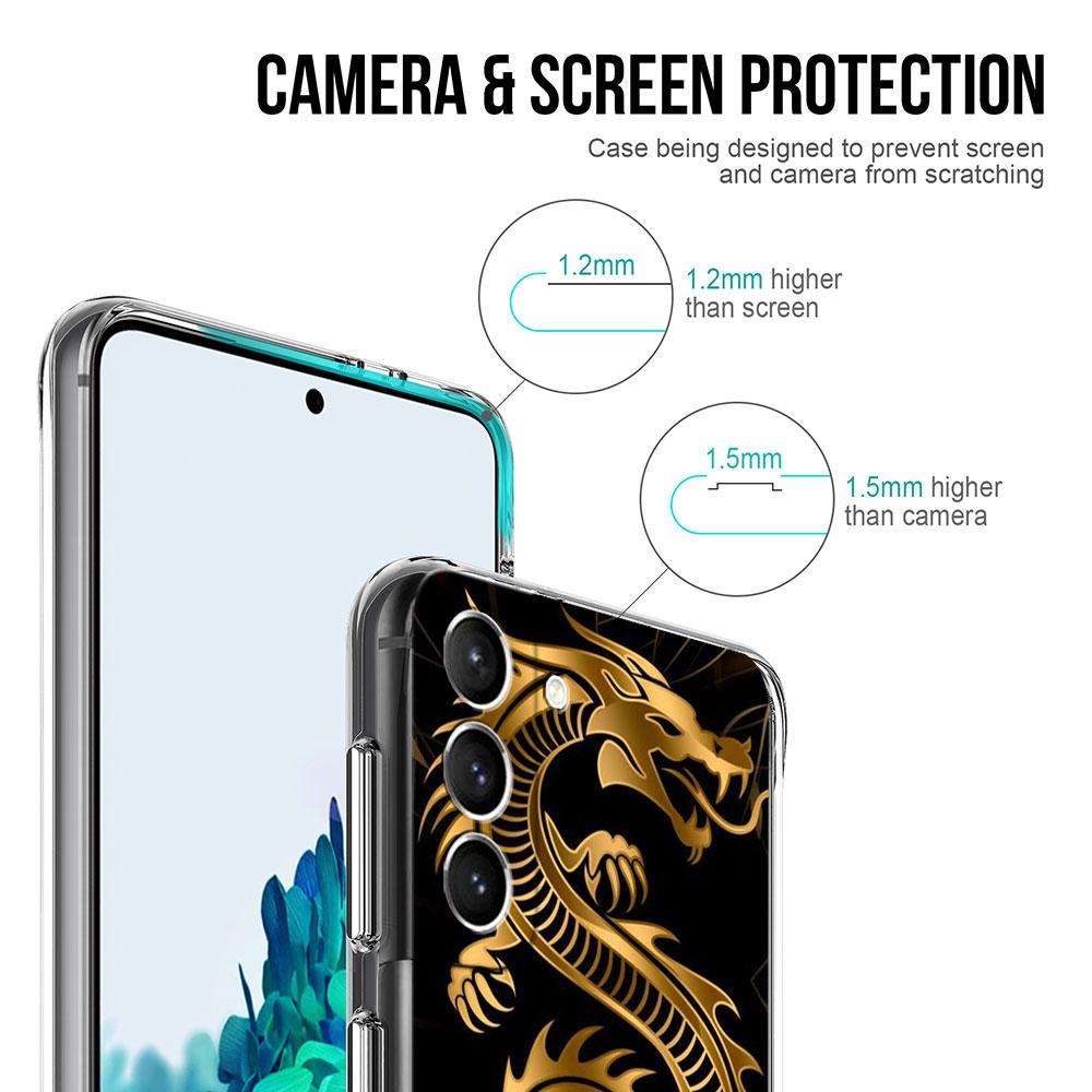 Прозрачный чехол Dragon Animal для Samsung Galaxy S22 S20 FE S21 S10 S9 Plus Note 20 Ultra 10 Lite, мягкий чехол для телефона TPU
