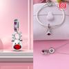 Подвеска-венок с бантом, покрытая медью, для шармов, оригинальный браслет с покрытием медью для изготовления ювелирных изделий