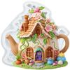Fairy Garden Silicone Molds Teapot House Fondant Mold Cake Decorating Tools Cupcake Topper Candy Chocolate Gumpaste Mold