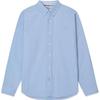 Levis Comfortable Casual Loose Solid Color Embroidered Long Sleeve Shirt Men Shirts Blue 0017V-0001