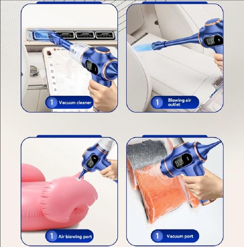 Новинка 2024 года, 5 в 1, беспроводной пылесос, автомобильный портативный робот-пылесос, ручной для офиса, автомобиля, бытовая техника