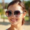 Уличная фотография поляризованные солнцезащитные очки женские трендовые Starlight Fine Flash солнцезащитные очки для путешествий на открытом воздухе 8193