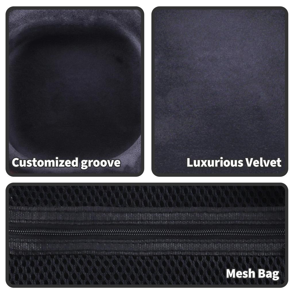 Peyyargo Storage Case Compatible with RAZOR SLIM ELEC MUFF Slim Electronic Earmuffs Walker's (Black)