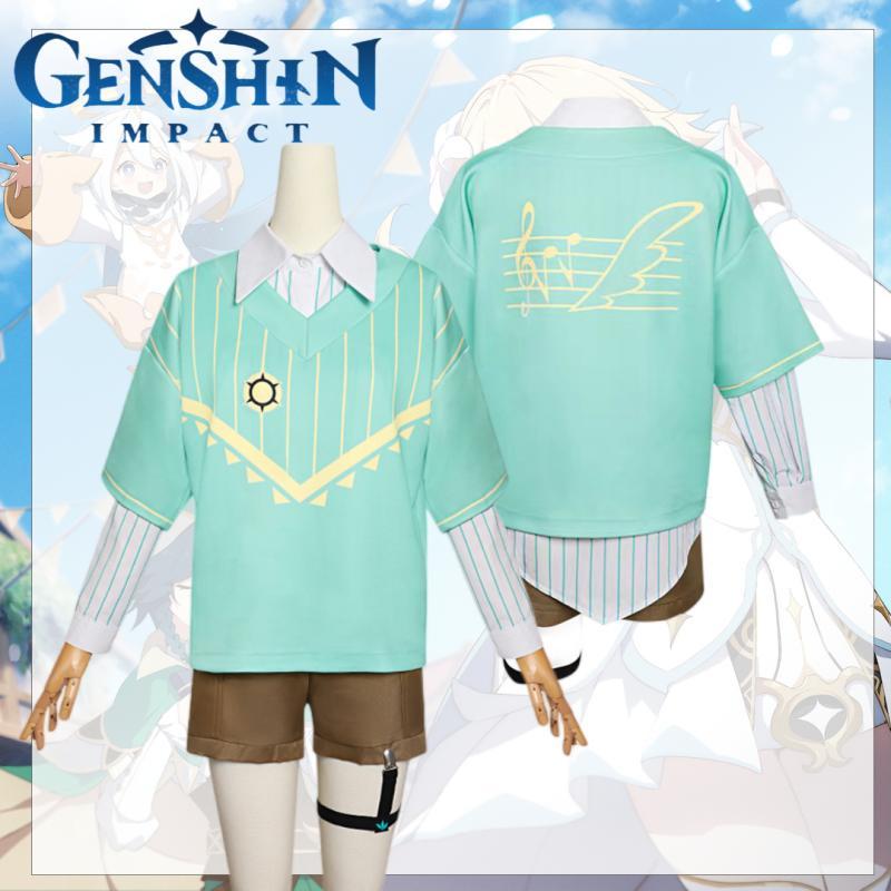 Венди Genshin Impact Праздничная Повседневная Одежда для Ролевых Игр Украшение на Грудь