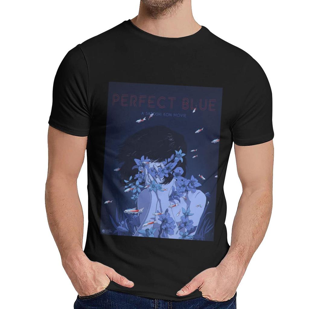 Round Collar Amazing Perfect Blue Satoshi Kon Anime 1997 T Shirt Hip Hop Unisex Soft Slim