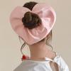Heart Shape Heart Hair Rope Love Exaggerated Hair Ring Trendy Large Satin Hair Scrunchies  Ladies