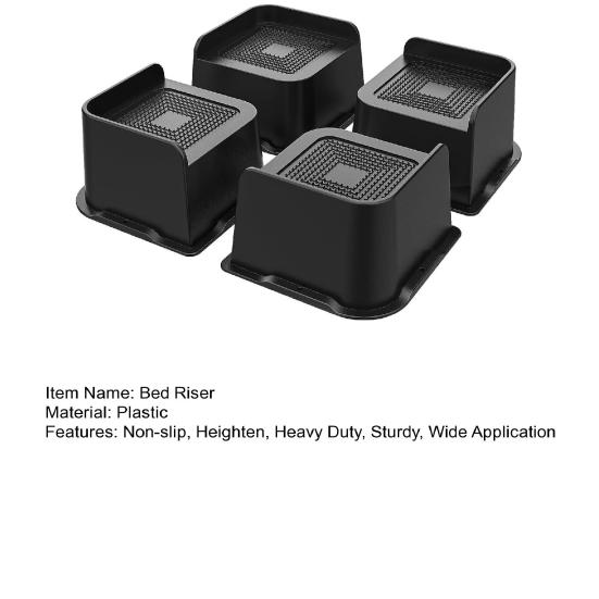 4 шт. подставки для кровати 2/3/4 дюйма, подъемные опоры, 5000 фунтов, сверхмощные мебельные подставки, подставки для высоты стола для стула, дивана, стола