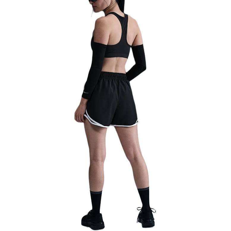Nike Коллекция Dri-Fit Весна Шорты Tempo Быстросохнущие Со средней посадкой Модные Мягкие Спортивные шорты Женские шорты Черные HM6097010
