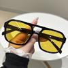 New Fashionable Classic Square Men'S Sunglasses Retro Neutral Large Frame Street High End Cycling Sunscreen Sunglasses