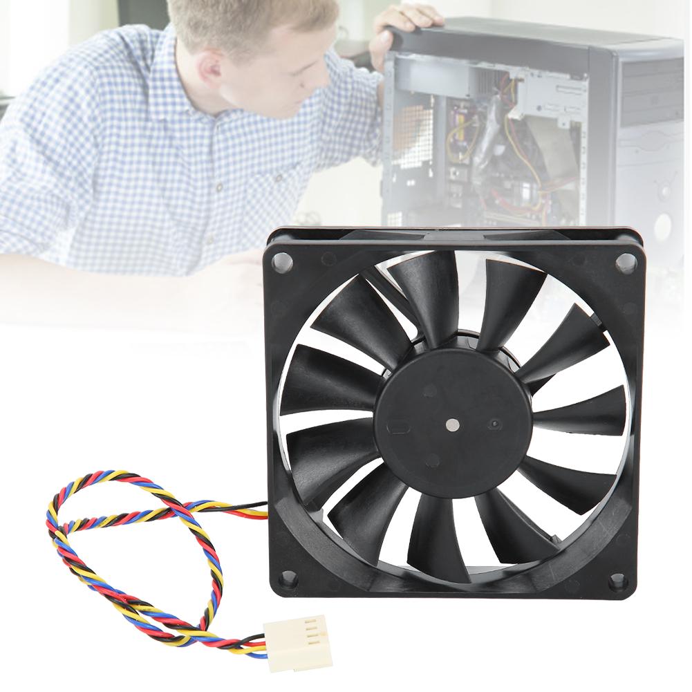 8cm 12V 0.50A 5300rpm Cooling Fan 4 Wires PWM Temperature Control Cooler for Mainframe Box