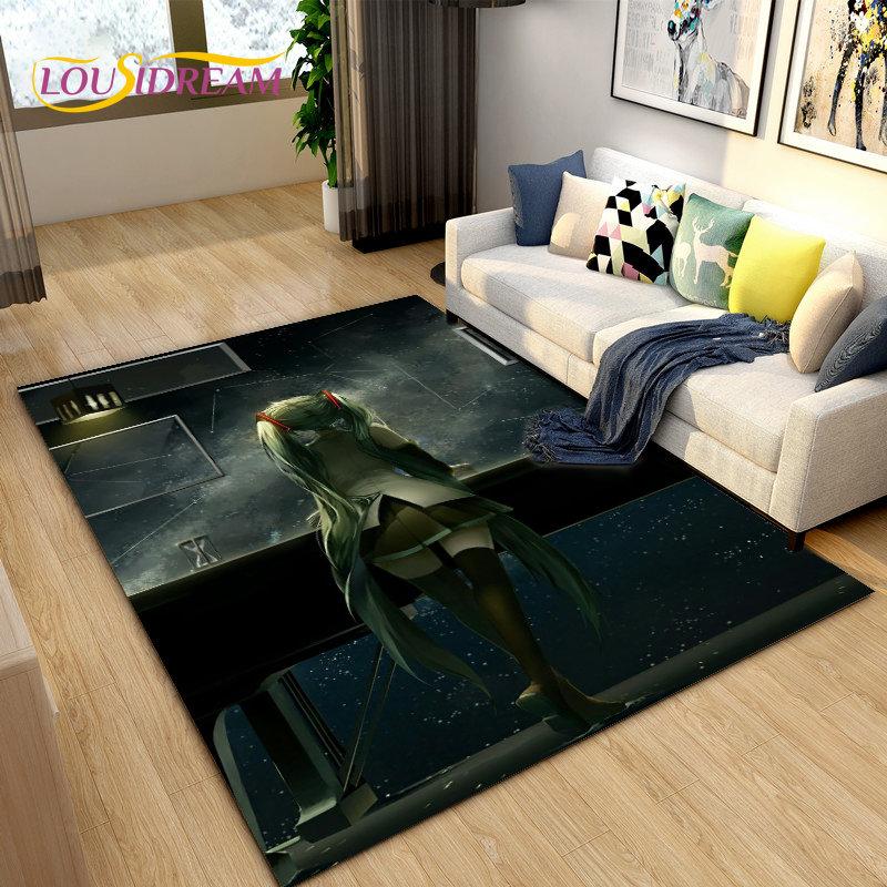 Японская музыка, аниме, мультфильм, 3D коврик, ковер для гостиной, спальни, диван, коврик для украшения, детские игры, нескользящий напольный коврик