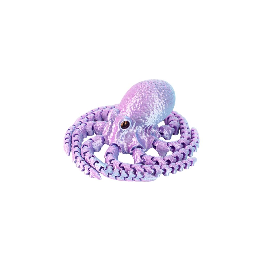 Jointed Body 3D Printed Octopusfish Octopusfish Figurine Poseable Tentacles Tabletop Decoration