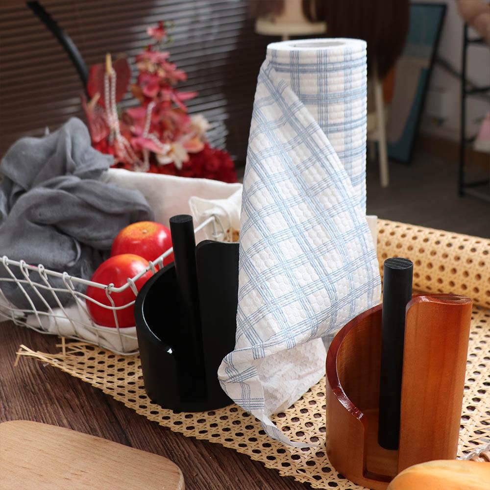 Countertop Design Wooden Paper Towel Holder Freestanding Base Freestanding Paper Roll Holder Home