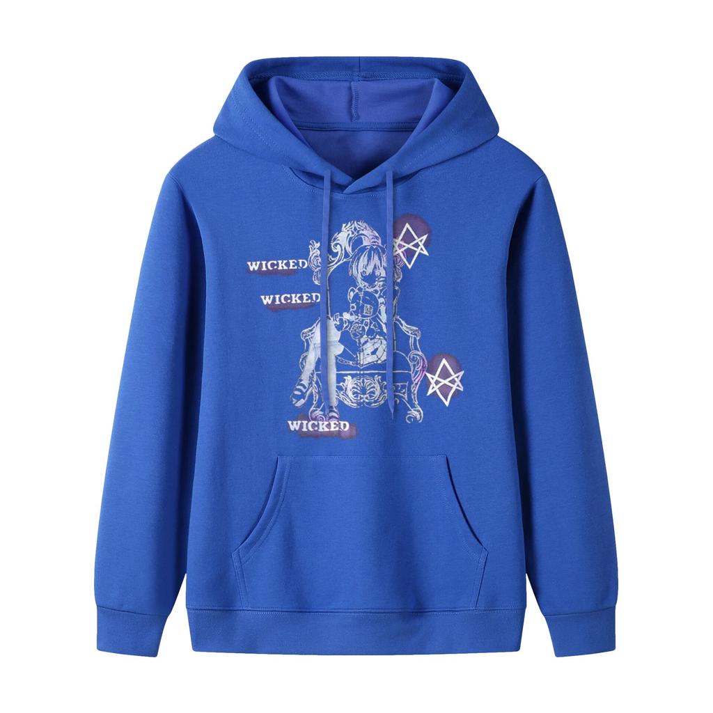 Толстовка с графическим принтом для унисекс и woУнисекс осень и зима толстовка с капюшоном Harajuku для унисекс ретро-куртка для уличной одежды