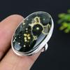 Ювелирные изделия из серебра 925 пробы с драгоценным камнем Ocean Jasper, размер 8, P9f91
