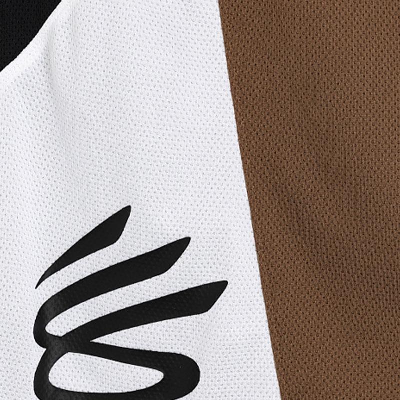 Under Armour Баскетбольные шорты Curry Splash Color Block с эластичной талией, мужские шорты коричневого цвета 1380327-498