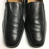 GEOX Slip-On Side Gore Business Shoes Size 41 25.5-26.0 Black Men’s(USED)