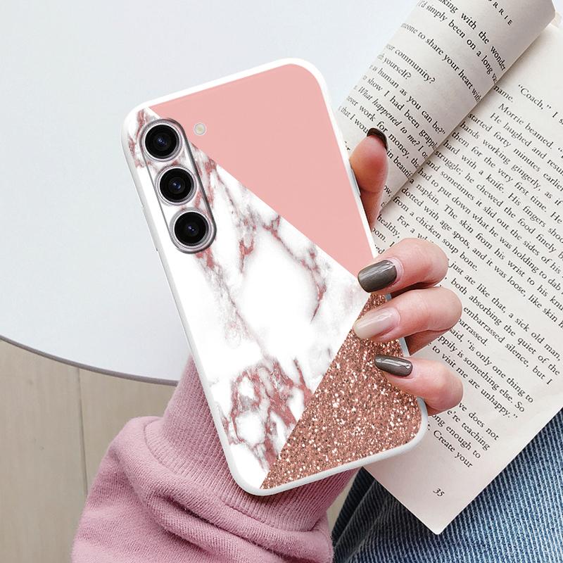 Чехол для Samsung A55 5G Задняя крышка Защитный силиконовый Funda Модный Мраморный Каменный Текстурный Coque для Samsung Galaxy A54 A56 Capa