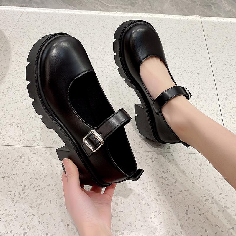 Туфли Мэри Джейн на платформе, туфли на высоком каблуке, женская обувь в японском стиле, винтажные туфли-лодочки, женская обувь для студенток, zapatos de mujer