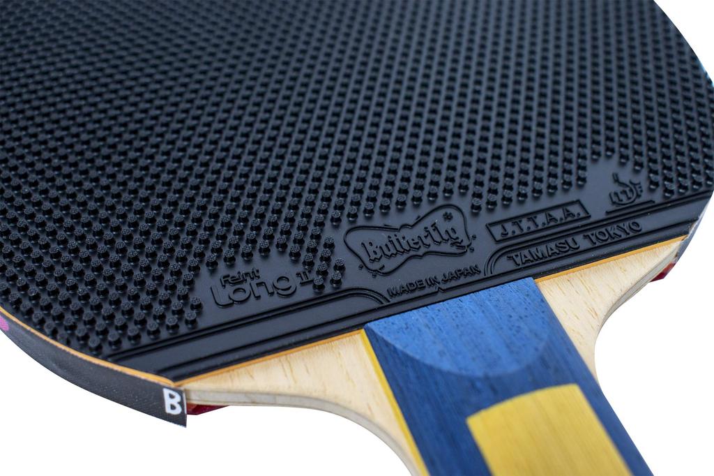 Butterfly Накладка для настольного тенниса Feint LONG2 CGU Tub Height 00300 черная ультратонкая FLII05B