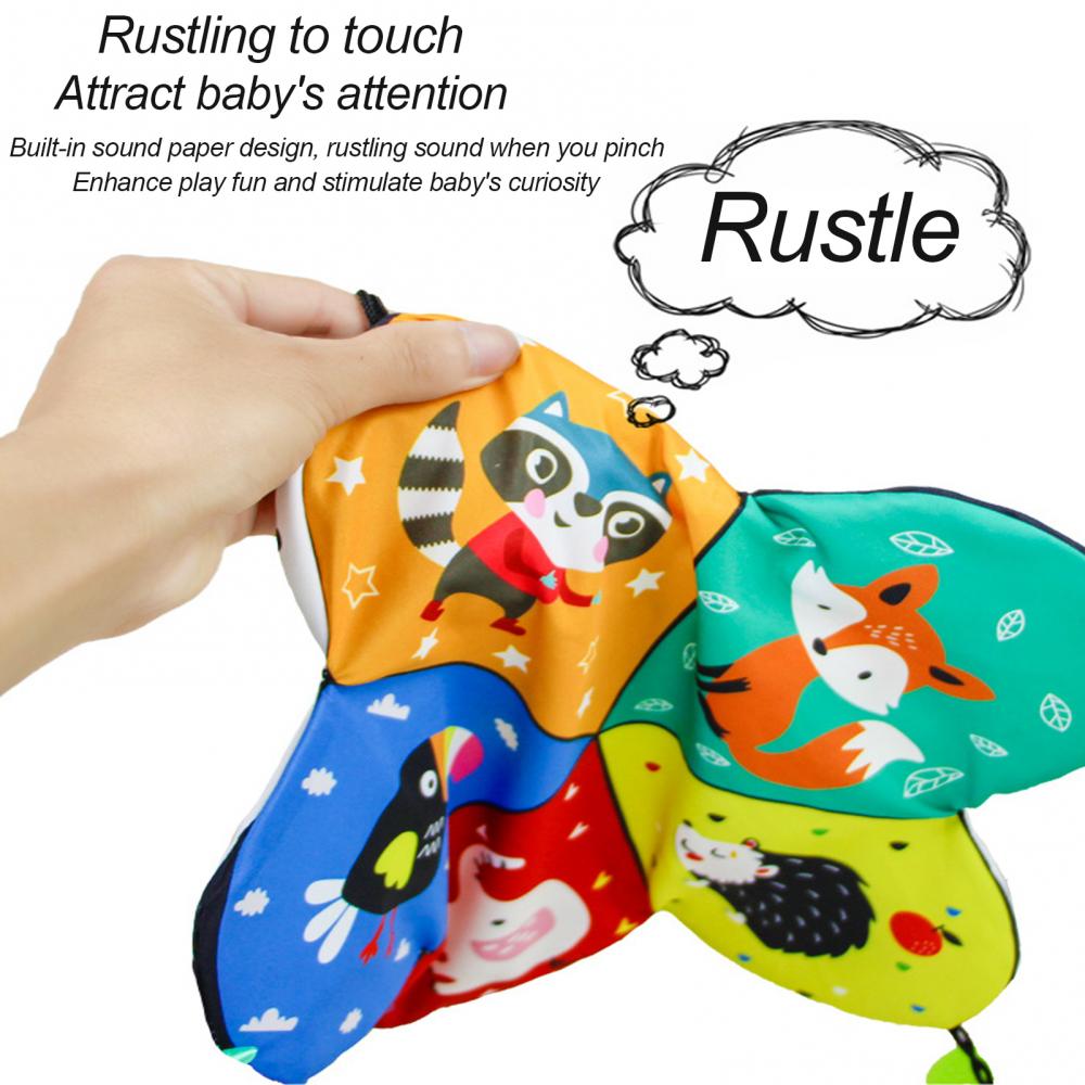 Baby U-shaped Pillow Tummy Time Pillow Toys with With Mirror Teethers Black & White High Contrast Baby Crawling Sensory Toy Double-Sided Pattern