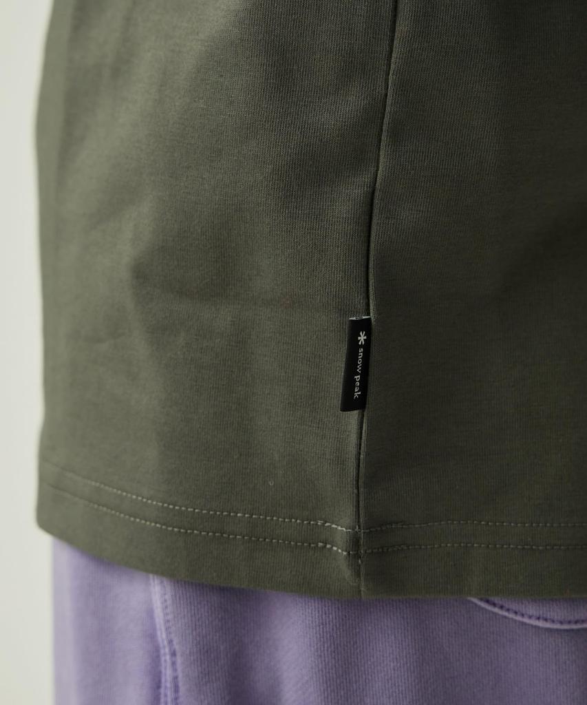 Snow Peak Typography Short and XXL T-Shirt TS-25AU003, Sleeve, Men's Women's, Gray,