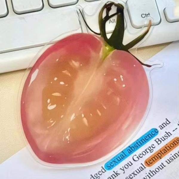 1 шт. Милая креативная дизайнерская закладка, акриловая прозрачная, серия фруктов, книжная вкладка, закладка INS Simplicity, студенческая канцелярия, подарок