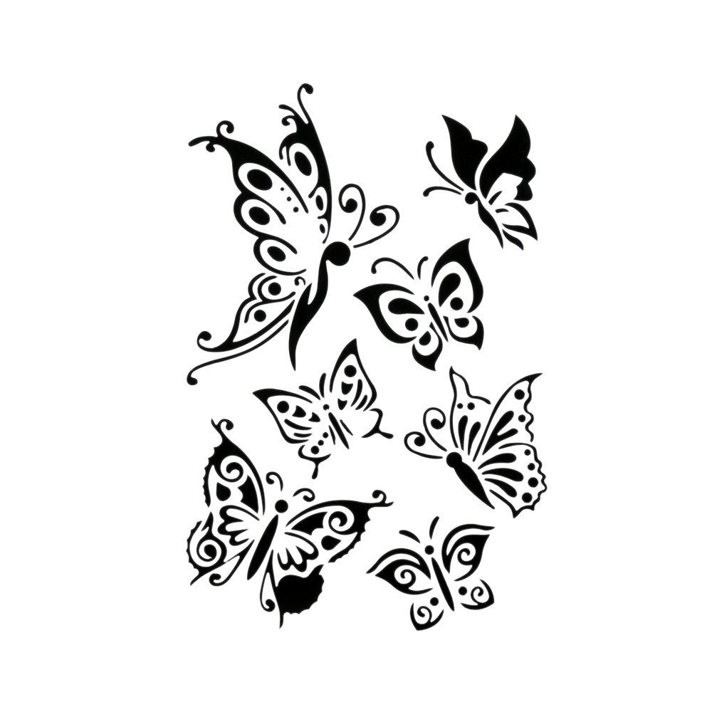 2PCS Fashion Embossing Decorative Paper Cards Butterfly Stencils Stamps Album Scrapbooking